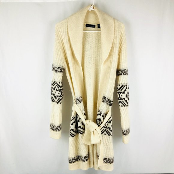 Moda International Sweaters - Moda International Mohair Open Front Sweater Cardigan L